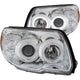 ANZO 2006-2009 Toyota 4Runner Projector Headlights w/ Halo Chrome - Burkken Auto Parts
