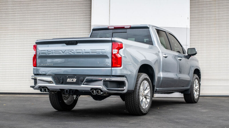 Borla 2024 Chevy Silverado 1500 6.2L V8 Touring Catback Exhaust w/ Simulator - Chrome - Burkken Auto Parts