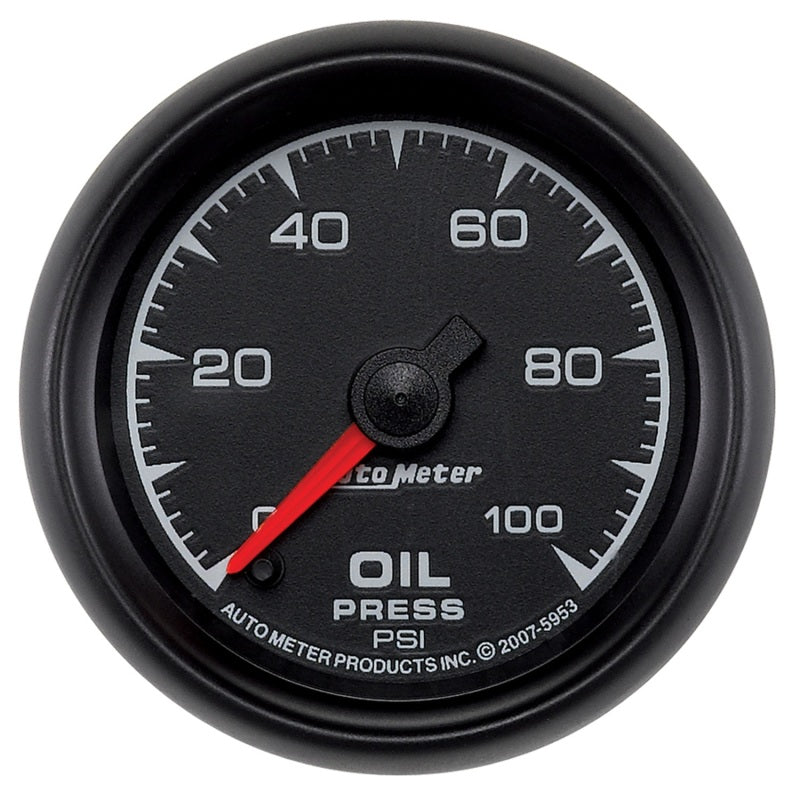Autometer ES 52.4mm 0-100 PSI Oil Pressure Gauge - Burkken Auto Parts