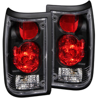 ANZO 1986-1993 Mazda B2000 Taillights Black - Burkken Auto Parts
