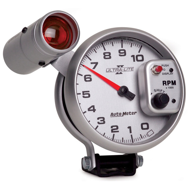 Autometer Ultra-Lite II 5 Inch 10000 RPM Tach w/ Shift Light - Burkken Auto Parts
