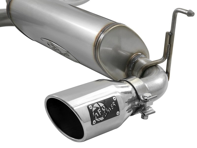 aFe Rebel Series 409 Stainless Steel Cat-Back Exhaust 18-21 Jeep Wrangler JL 2.0L (t) - Polished Tip - Burkken Auto Parts