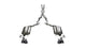 Corsa 2018-2023 Ford Mustang GT Convertible w/o Active Valves Sport Cat-Back w/ Black PVD 4in Tips - Burkken Auto Parts