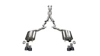 Corsa 2018-2023 Ford Mustang GT Convertible w/o Active Valves Xtreme Cat-Back w/ Black PVD 4in Tips - Burkken Auto Parts