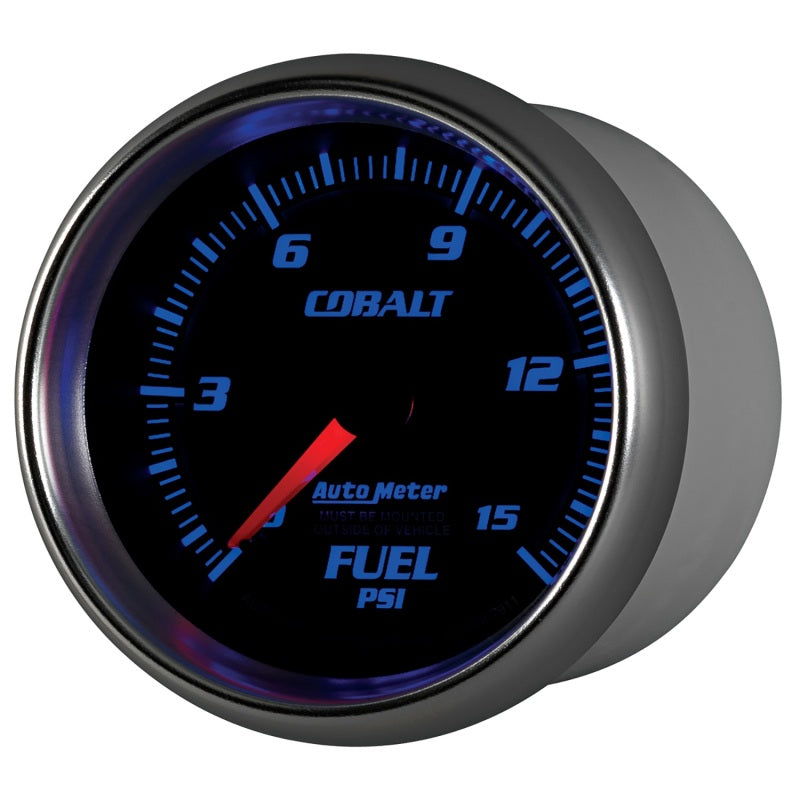 Autometer Cobalt 2-5/8in  Mechanical Fuel Pressure Gauge 0-15 PSI - Burkken Auto Parts