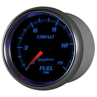 Autometer Cobalt 2-5/8in  Mechanical Fuel Pressure Gauge 0-15 PSI - Burkken Auto Parts