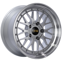 BBS LM 17x9 5x130 ET17 CB71.6 Diamond Silver Center Diamond Cut Lip Wheel - Burkken Auto Parts