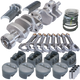 Eagle Chevy LT1 350 1Pc 3.750in Crank 5.700in I-Beam Rods -5cc 4.030in Pistons Rotating Assembly - Burkken Auto Parts