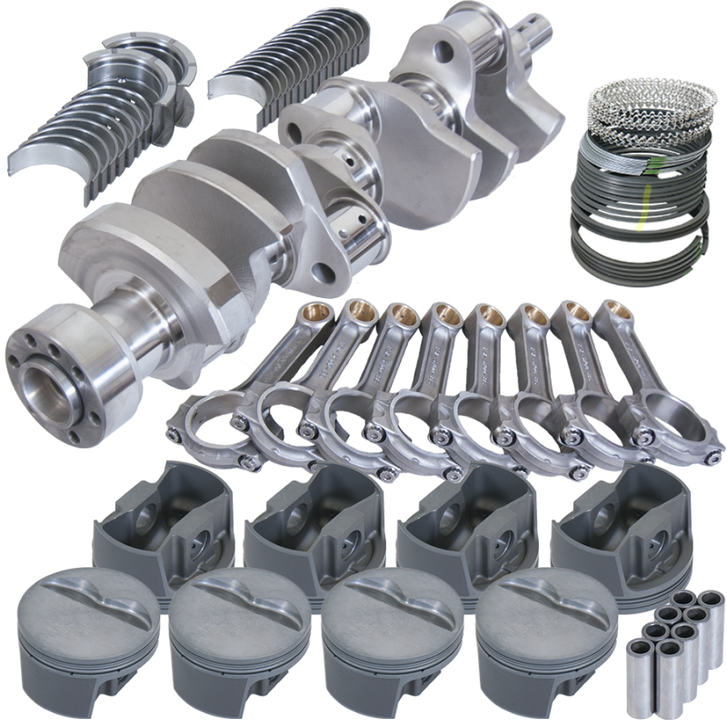 Eagle Chevy LT1 350 1Pc 3.750in Crank 5.700in I-Beam Rods -5cc 4.040in Pistons Rotating Assembly - Burkken Auto Parts