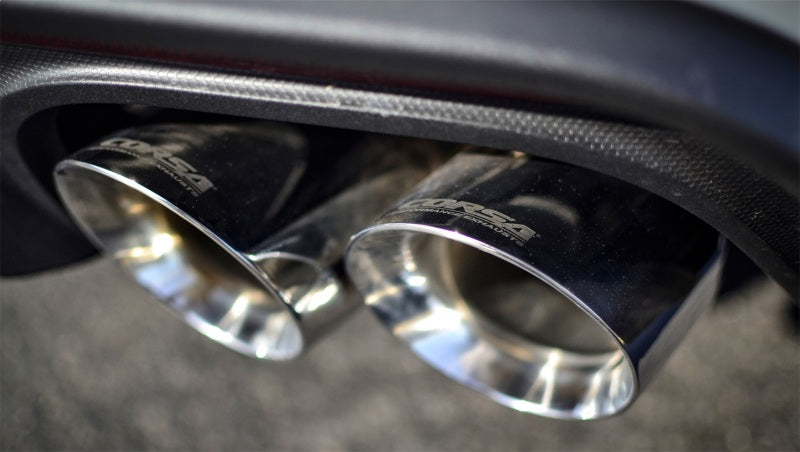 Corsa 2018-2023 Ford Mustang GT Fastback 5.0L 3in Cat-Back System Dual Rear Exit w/ 4in PolishedTips - Burkken Auto Parts
