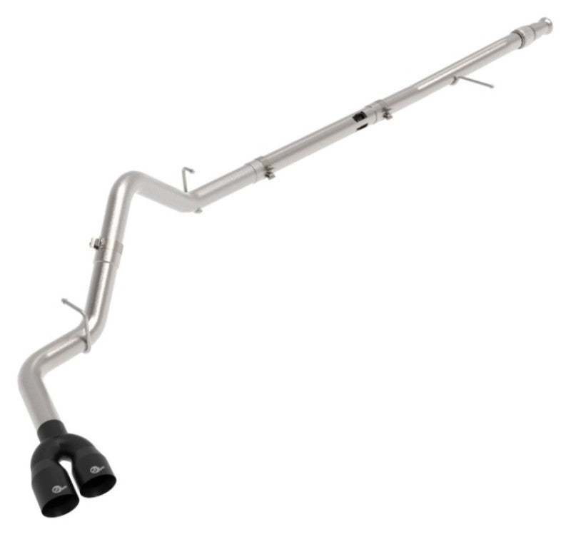 aFe Rebel XD Series 3in 304SS DPF-Back 20-21 GM Trucks L6-3.0L (td) LM2 - Dual Black Tip - Burkken Auto Parts