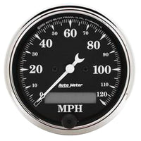 Autometer 40-46 Chevrolet Truck 5 Gauge Dash Kit (MPH/FUEL/OILP/WTMP/BAT) - Old Tyme Black - Burkken Auto Parts