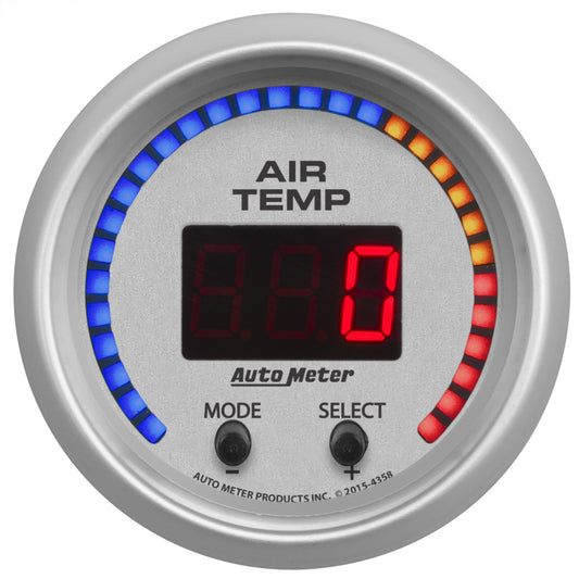 Autometer Ultra-Lite 2-1/16in 0-300 Degree F Dual Air Temp Gauge - Burkken Auto Parts