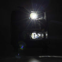 AlphaRex 16-18 Chevy 1500HD LUXX LED Proj Headlights BK w/Seq Actvn Light / SeqSig (Req PN 810023) - Burkken Auto Parts