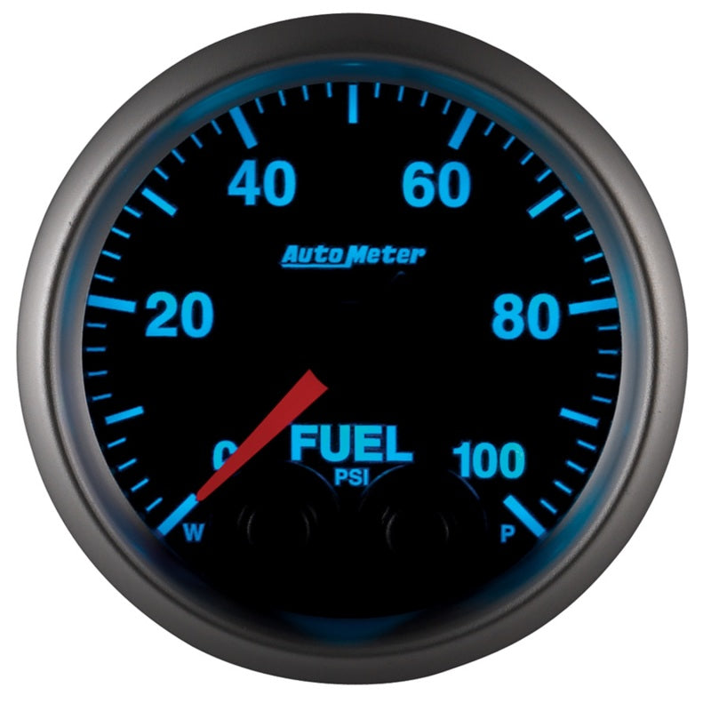 Autometer Elite 52mm 0-100 PSI Fuel Pressure Peak & Warn w/ Electronic Control Gauge - Burkken Auto Parts
