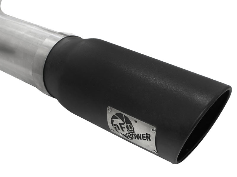 aFe MACHForce XP 5in DPF-Back SS Exhaust Dodge RAM 13-14 6.7L (td) Mega Cab w/ Black Tip - Burkken Auto Parts
