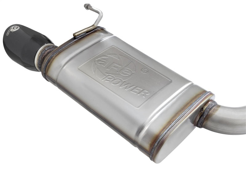 aFe MACHForce XP Exhausts Cat-Back SS-304 EXH w/ Black Tips 15-16 Ford Mustang EcoBoost 2.3L (t) - Burkken Auto Parts