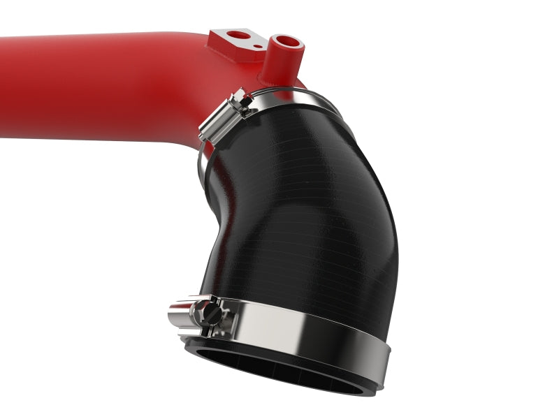 aFe 2024+ Jeep Wrangler JL L4-2.0L (t) BladeRunner 2-1/2in Aluminum Hot Charge Pipe - Red - Burkken Auto Parts