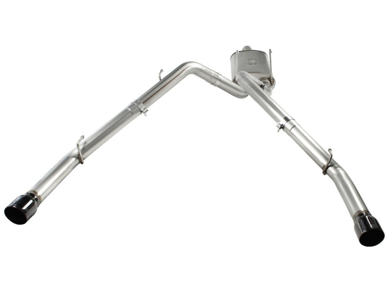 aFe MACHForce XP Exhausts Cat-Back SS-409 EXH CB Dodge Ram 1500 5.7L HEMI 09-13 Glossed Black - Burkken Auto Parts