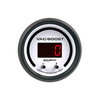 Autometer 52.4mm White Switchable 0-1600 PSI / 0-110 BAR Vacuum/Boost Phantom Elite Digital Gauge - Burkken Auto Parts