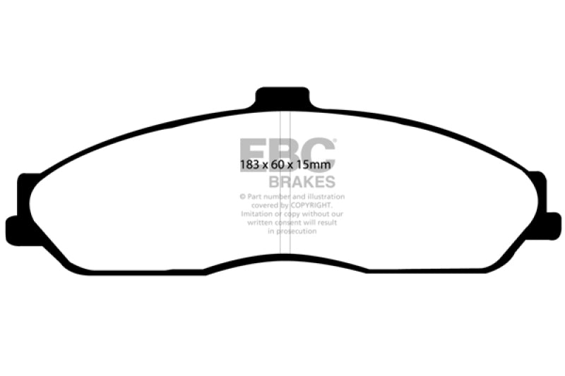 EBC 03-04 Cadillac XLR 4.6 Redstuff Front Brake Pads - Burkken Auto Parts