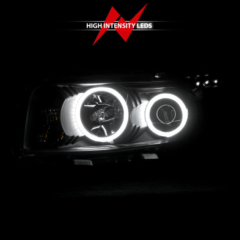 ANZO 2008-2010 Scion Xb Projector Headlights w/ Halo Black - Burkken Auto Parts