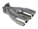 aFe Takeda 2.5in 304 Stainless Steel Clamp-on Exhaust Tip 2.5in Inlet 3in Dual Outlet - Polished - Burkken Auto Parts