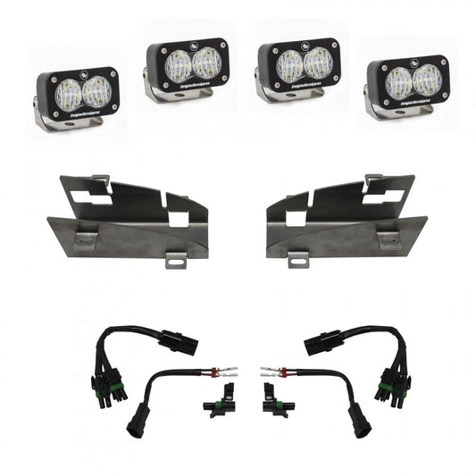 Baja Designs 2019+ Dodge Ram Rebel 1500 S2 Dual Fog Pocket Kit - Burkken Auto Parts