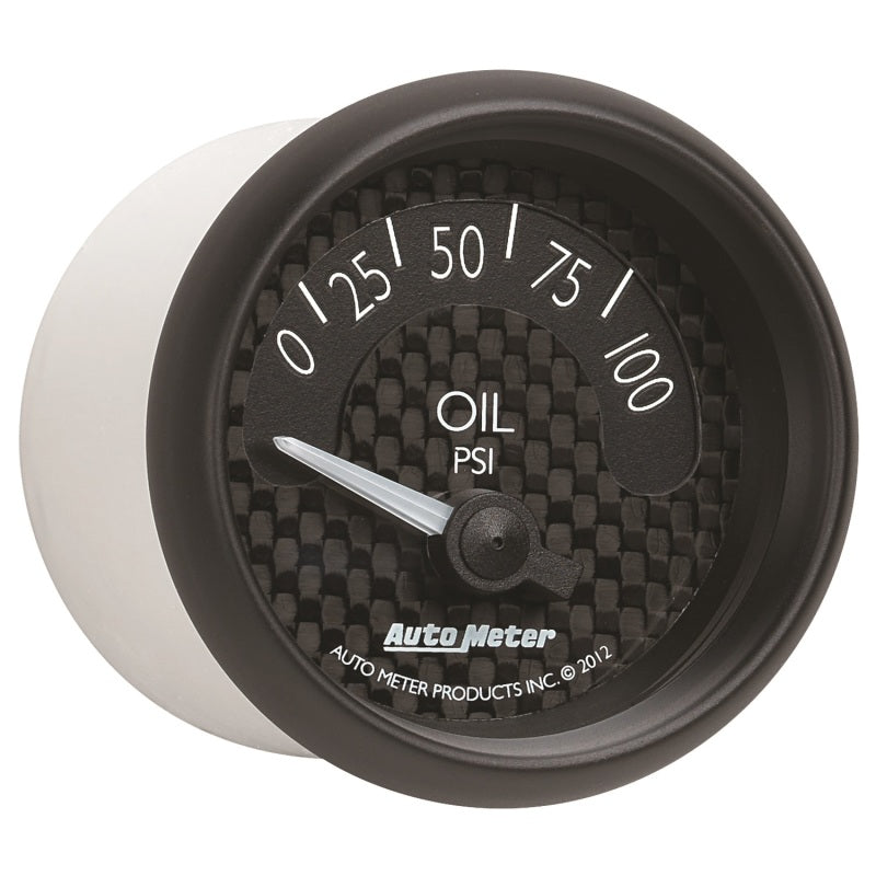 Autometer GT Series 52mm Short Sweep Electronic 0-100 psi Oil Pressure - Burkken Auto Parts