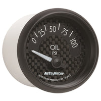 Autometer GT Series 52mm Short Sweep Electronic 0-100 psi Oil Pressure - Burkken Auto Parts