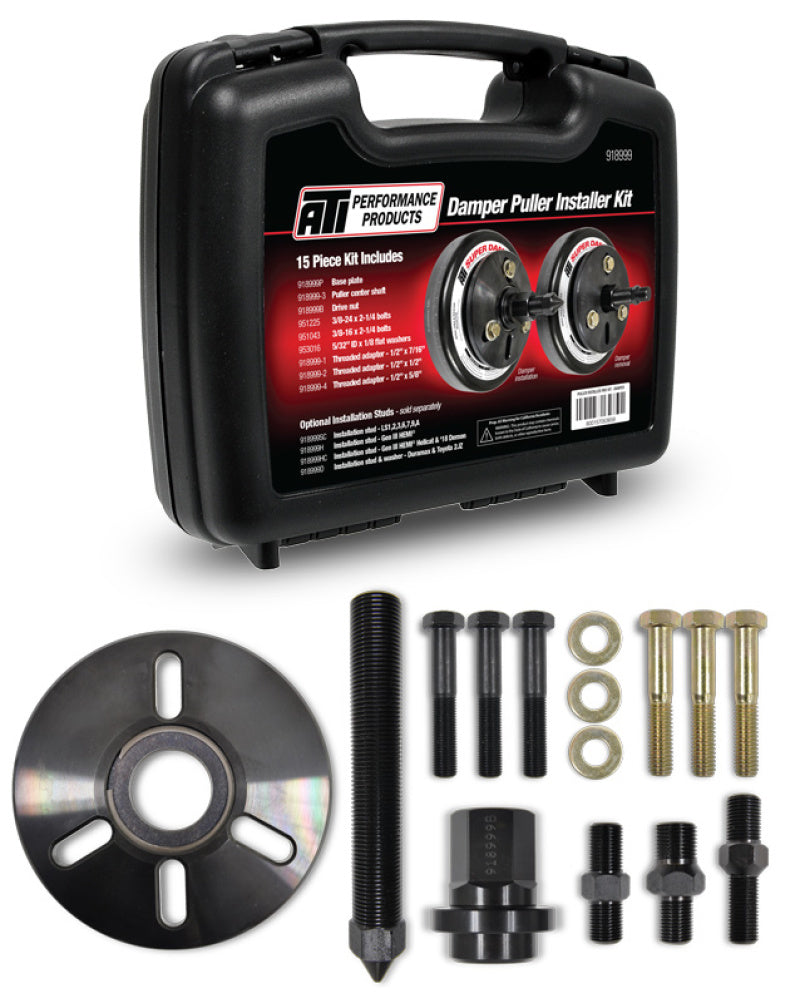 ATI Installation Stud - LS1/2/3/6/7/9/A - M16x2.0x5.6 Long - Damper Puller Metric Adapter - Burkken Auto Parts