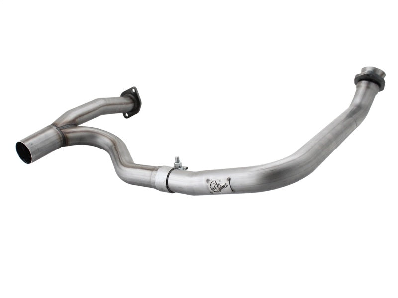 aFe Power Twisted Steel Y-Pipe Stainless Steel 2.5in 12-14 Jeep Wrangler V6 3.6L - Burkken Auto Parts