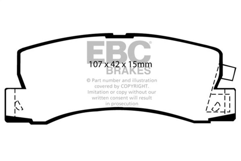 EBC 90-91 Lexus ES250 2.5 Greenstuff Rear Brake Pads - Burkken Auto Parts