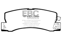 EBC 90-91 Lexus ES250 2.5 Greenstuff Rear Brake Pads - Burkken Auto Parts