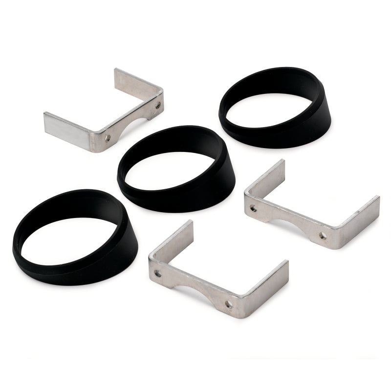 Autometer Gauge Mount Angle Rings Black 3 Pieces for 2 5/8in Gauges - Burkken Auto Parts