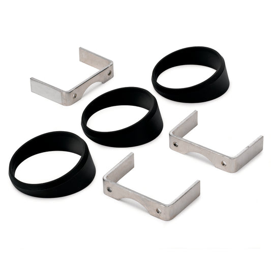 Autometer Gauge Mount Angle Rings Black 3 Pieces for 2 5/8in Gauges - Burkken Auto Parts