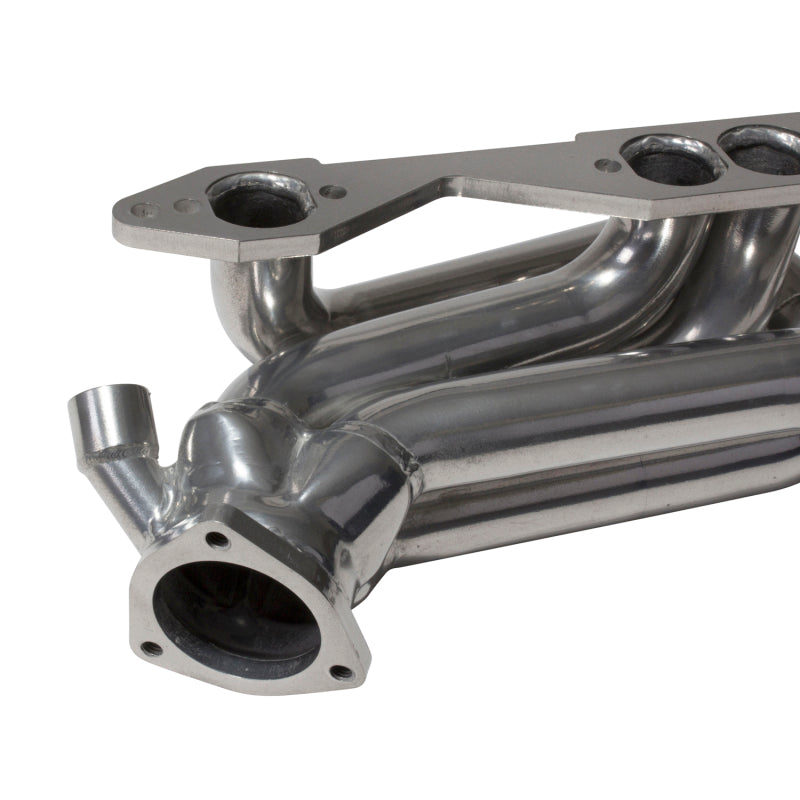 BBK 96-98 GM Truck SUV 5.0 5.7 Shorty Tuned Length Exhaust Headers - 1-5/8 Silver Ceramic - Burkken Auto Parts