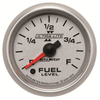 Autometer Ultra-Lite II 2-1/16in 0-280 Ohm Programmable Fuel Level Gauge - Burkken Auto Parts