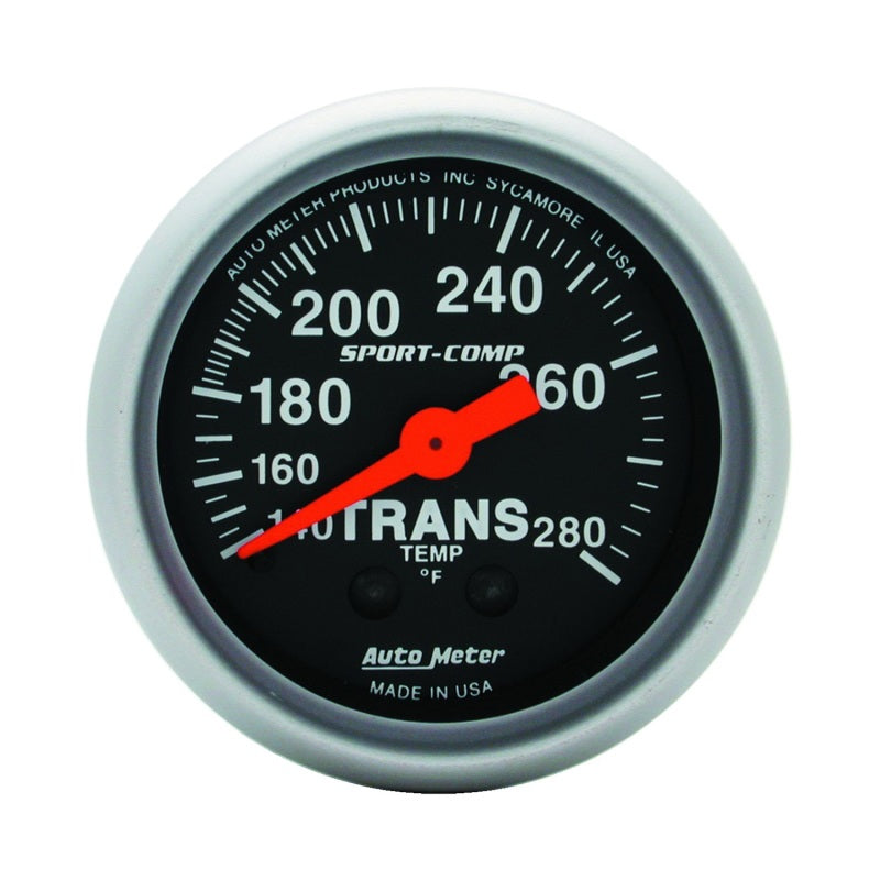 Autometer Sport Comp 140-280F Trans Temp Gauge - Burkken Auto Parts