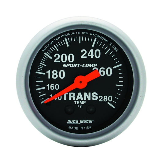 Autometer Sport Comp 140-280F Trans Temp Gauge - Burkken Auto Parts