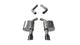 Corsa 2017-2020 Dodge Charger 6.4L/17-19 Dodge Charger 5.7L Black Sport AxleBack Exhaust w/4.5inTips - Burkken Auto Parts