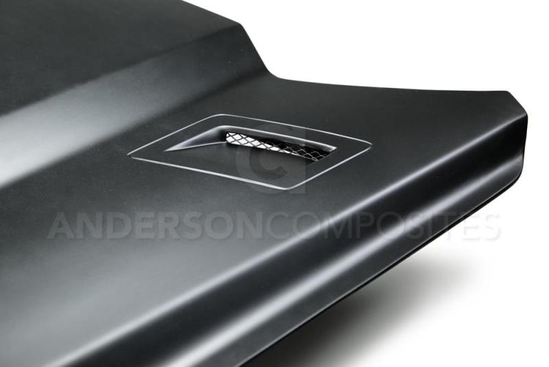 Anderson Composites 15-17 Ford Mustang (Excl. GT350/GT350R) Type-GTH Style Hood Fiberglass - Burkken Auto Parts