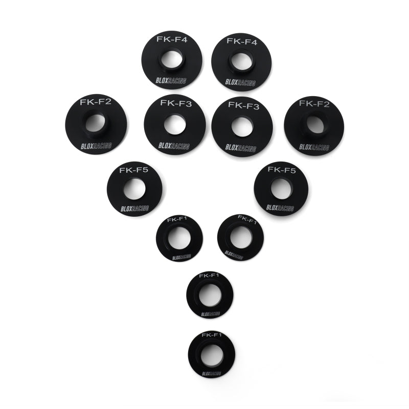 BLOX Racing 16-21 FK Civic - Front - 12 Pieces Subframe Hard Collar Kit - Burkken Auto Parts