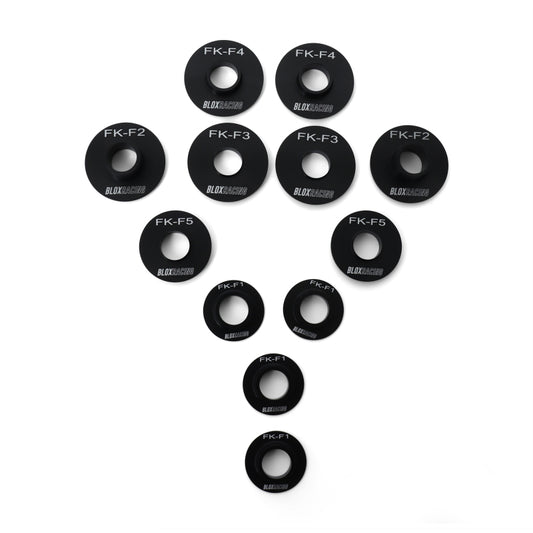 BLOX Racing 16-21 FK Civic - Front - 12 Pieces Subframe Hard Collar Kit - Burkken Auto Parts