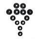 BLOX Racing 16-21 FK Civic - Front - 12 Pieces Subframe Hard Collar Kit - Burkken Auto Parts