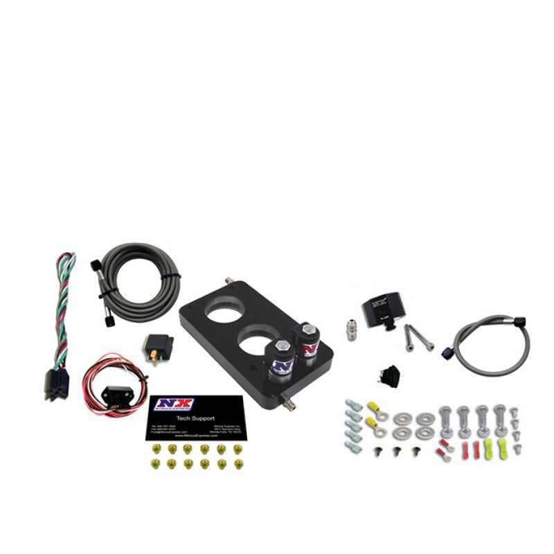Nitrous Express 05-10 Ford Mustang 4.6L 3 Valve Nitrous Plate Kit (50-150HP) w/o Bottle - Burkken Auto Parts