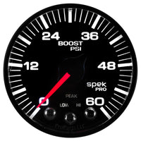 Autometer Spek-Pro 52.4mm 0-60 PSI Digital Stepper Motor Boost Gauge - Burkken Auto Parts