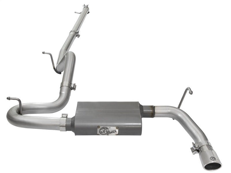 aFe Scorpion 2-1/2in Aluminized Steel Cat Back Exhaust 07-17 Jeep Wrangler V6-3.6/3.8L (4 Dr) - Burkken Auto Parts