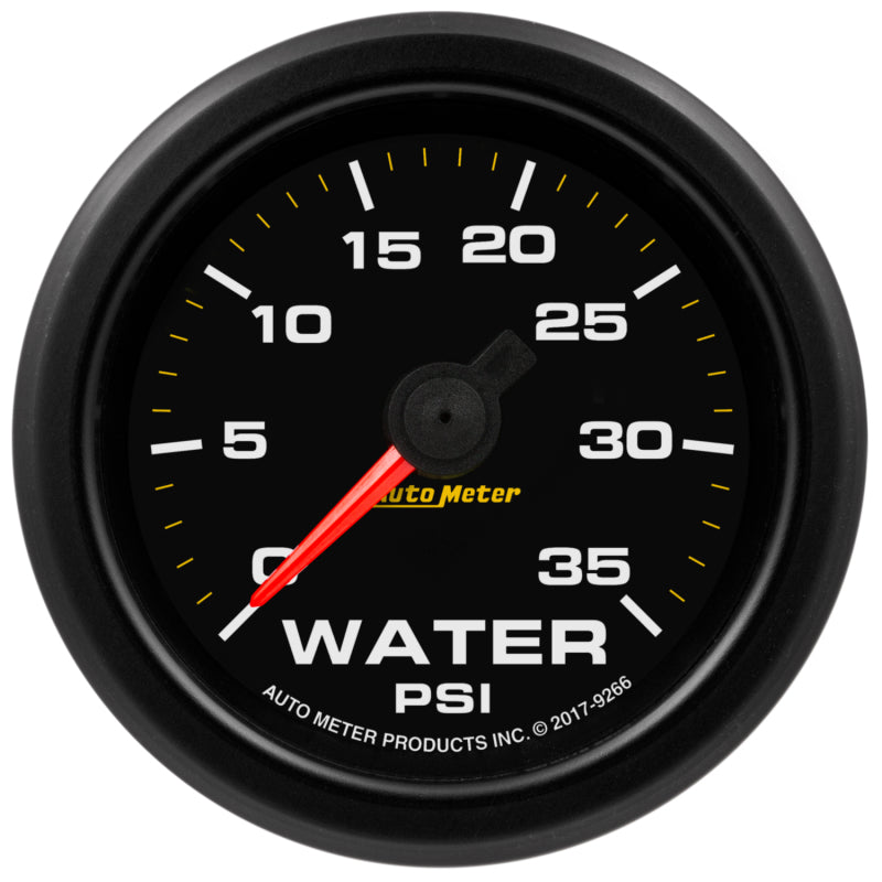 Autometer Extreme Environment 2-1/16in 35PSI Water Pressure Gauge w/ Warning - Burkken Auto Parts