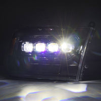 AlphaRex 09-18 Ram 2500 NOVA LED Proj Headlights Plank Style Alpha Blk w/Activ Light/Seq Signal/DRL - Burkken Auto Parts